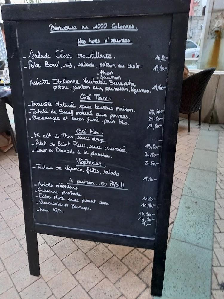 Restaurant les 1000 Colonnes - Menu Image 2